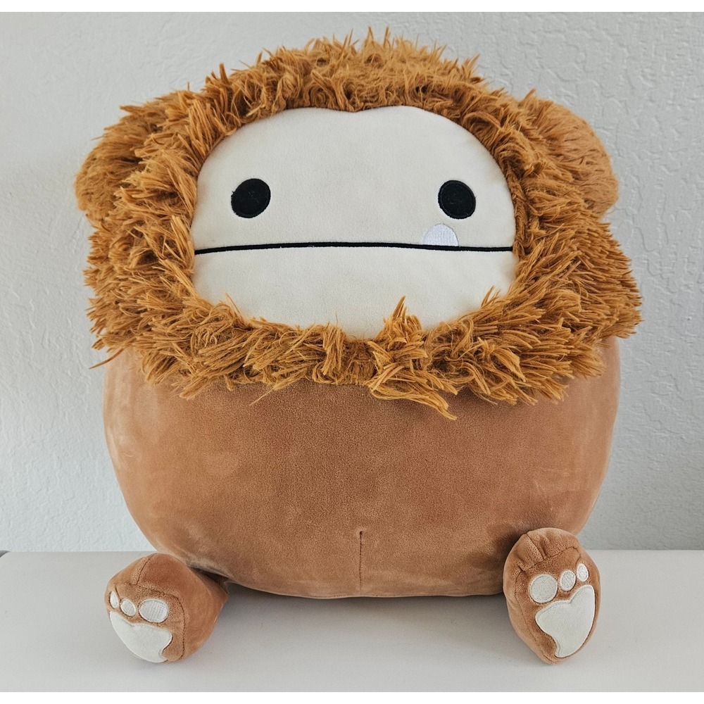Squishmallows Benny The Bigfoot 16" Brown Shaggy Soft Plush